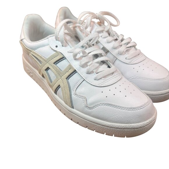 ASICS Men's Size 8 JAPAN S Sportstyle Shoes 1201A381 White/Smokey Grey/Beige - Picture 2 of 16